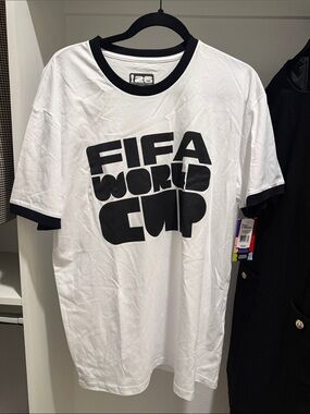 FIFA World Cup White & Black Ringer Graphic Tee